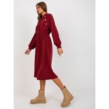 RELEVANCE Dress-RV-SK-8336.12P-burgundy | Shoptok.si