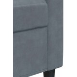 vidaXL Dvosed temno siv 120 cm žamet | Shoptok.si