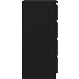 vidaXL Komoda črni hrast 37,5x35x76 cm inženirski les | Shoptok.si