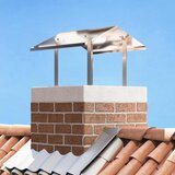 Dimnjački poklopac Srebrno 50 x 60 x 37 cm Nehrđajući čelik | shoptok.hr