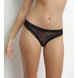 DIM ROMANCE THONG - Women's lace thong - black u