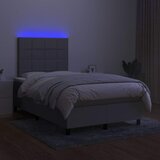  box spring s madracem LED svjetlosivi 120x200 cm tkanina | shoptok.hr