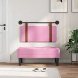  Držeće uzglavlje Zidne Ružičasta 90 x 55 x 5 cm Antikni PU - Ružičasta 80 cm bez LED | shoptok.hr