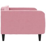 vidaXL Raztegljiva postelja roza 90x200 cm žamet | Shoptok.si