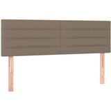  Box spring postelja z vzmetnico taupe 140x190 cm blago | Shoptok.si