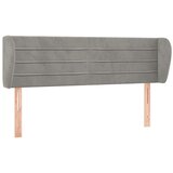 Maison Chic vzglavna omarica - nočna omarica - posteljna omarica z ušesi svetlo sivo 147x23x78/88 cm žamet, (21710393) | Shoptok.si