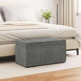  Stolica Tamno siva 81 x 41 x 40 cm Svileni i Fino Radeći Drvo - Tamno siva 80 cm Baršun | shoptok.hr