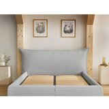 Bobochic Paris Svijetlo sivi tapecirani bračni krevet s prostorom za odlaganje s podnicom 160x200 cm Jade – | shoptok.hr