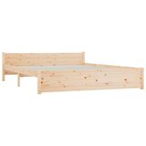  Posteljni okvir iz trdnega lesa 140x190 cm, (20906127) | Shoptok.si