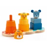 Djeco Lesene zlagalne piramide – trije načini zlaganja | Shoptok.si