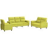  Set sofe 3 pcs Svijetlo zelena Tkanina | shoptok.hr