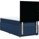 vidaXL Krevet s oprugama i madracem plavi 90 x 200 cm od tkanine | shoptok.hr