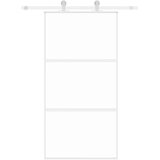  Klizna vrata bijela 102,5x205 cm od kaljenog stakla i aluminija | shoptok.hr