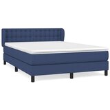  Box spring postelja z vzmetnico modra 140x200 cm blago, (20896686) | Shoptok.si