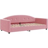  Dnevni krevet na razvlačenje ružičasti 90 x 200 cm baršunasti | shoptok.hr