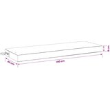  Jastučić za klupu SOEST 100% poliester Crna 100 x 40 x 8 cm Slike
