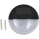 vidaXL Vrtne solarne zidne svjetiljke LED 12 kom okrugle crne | shoptok.hr