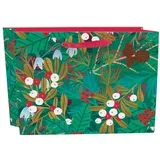 Poklon vrećica s božićnim motivom 35x14,5 cm Winter Foliage –