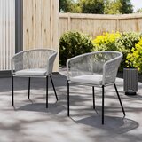 Bessagi Garden Set Vrtnih Stolov Victor, 2 Kos, Svetlo Siva | Shoptok.si