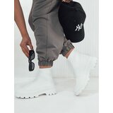 DStreet Buty damskie skarpetkowe ORCE białe | shoptok.hr