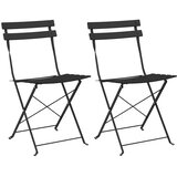  Sklopiva stolica za vrt 2 pcs Antracit 42 x 46 x 82cm Metal | shoptok.hr