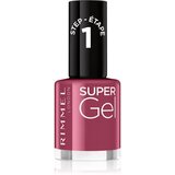 Rimmel London Super Gel gel lak za nohte brez uporabe UV/LED lučke odtenek 030 Wild Gal 12 ml | Shoptok.si
