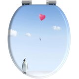  Toaletni pokrov s tiho zaporo 2 pcs Modra 44 x 38 cm MDF plošča, (5000207975) | Shoptok.si