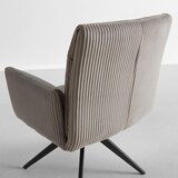 Bessagi Home naslanjač rosalia, rjavosiva, žamet | Shoptok.si