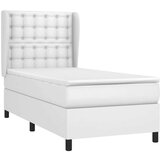  Box spring postelja z vzmetnico bel 100x200 cm umetno usnje, (20846816) | Shoptok.si