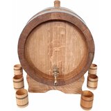  Hrastova bačva 15L + 6 čaša | shoptok.hr