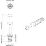  Brava vijak s kamerom 2 pcs Srebrna i crna M6 x 40 mm Metal | Eponuda.com