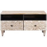  Kava Stol s ladicama Bijelo 80 x 54 x 40 cm Čvrsto drvo manga | Eponuda.com