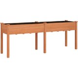 Maison Chic Cvetlično korito - Cvetlični Lonec s podlogo rjave barve 203x53x76 cm trden les jelke, (21790087) Cene
