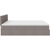 vidaXL Otomanski krevet s madracem smeđesivi 160x200cm od tkanine | shoptok.hr