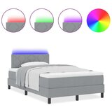  Postelja z vzmetnico z vzmetnico Svetlo siva 120 x 190 cm blago, (5000128445) | Shoptok.si