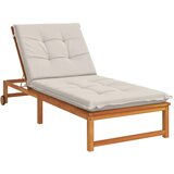  Jastučić za ležaljku GEMERT 100% poliester Bijela - Bijela 190 x 90 x 9 cm Melange | shoptok.hr