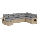 Maison Chic Seti vrtnega pohištva - Vrtna garnitura - Vrtni pohištvo set 8-delna z blazinami bež poli ratan, (21799222) | Shoptok.si