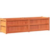  Vrtno cvetlično korito voščeno rjavo 180x50x50cm trdna borovina | Shoptok.si