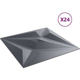 vidaXL Stenski paneli 24 kosov sivi 50x50 cm XPS 6 m² zvezda | Shoptok.si