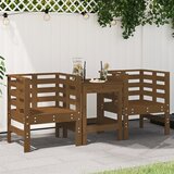  Vrtne stolice 2 kom boja meda 61,5x53x71 cm od masivne borovine | shoptok.hr