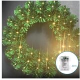 Aigostar LED spoljašnji božićni venac 72xLED/3xAA prečnik 50cm IP44 topla bela Cene