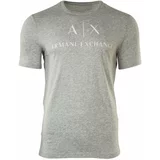 Armani Exchange Majica svijetlosiva / bijela