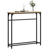  Konzolni stol boja hrasta 75 x 19 5 x 75 cm konstruirano drvo | shoptok.hr