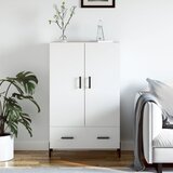  Visoka komoda bijela 69,5 x 31 x 115 cm od konstruiranog drva | shoptok.hr