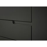 home24 NIZKA OMARICA črna, barve hrasta | Shoptok.si