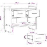  TV ormar 60 x 30 x 50 cm Siva Sonoma Konstruirano drvo | shoptok.hr