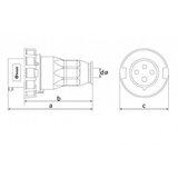 Madras doo Beograd UTIKAČ UKO-UTO BEMIS IP67 16A 3P+E 380V BC1-1504-7011 | ePonuda.com