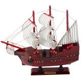  Collectible Decorative Model Sailing Ship Red 24x23cm | shoptok.hr