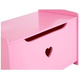 Premier Housewares Rožnata otroška omarica s klopjo 60x62x34 cm Pink Heart – | Shoptok.si