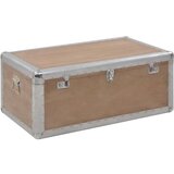  Kutija za pohranu od masivne jelovine 91 x 52 x 40 cm smeđa | shoptok.hr